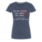 Ich bin Leerer - Frauen Premium T-Shirt - Blau meliert