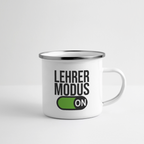 Lehrer Modus - Emaille-Tasse - Weiß