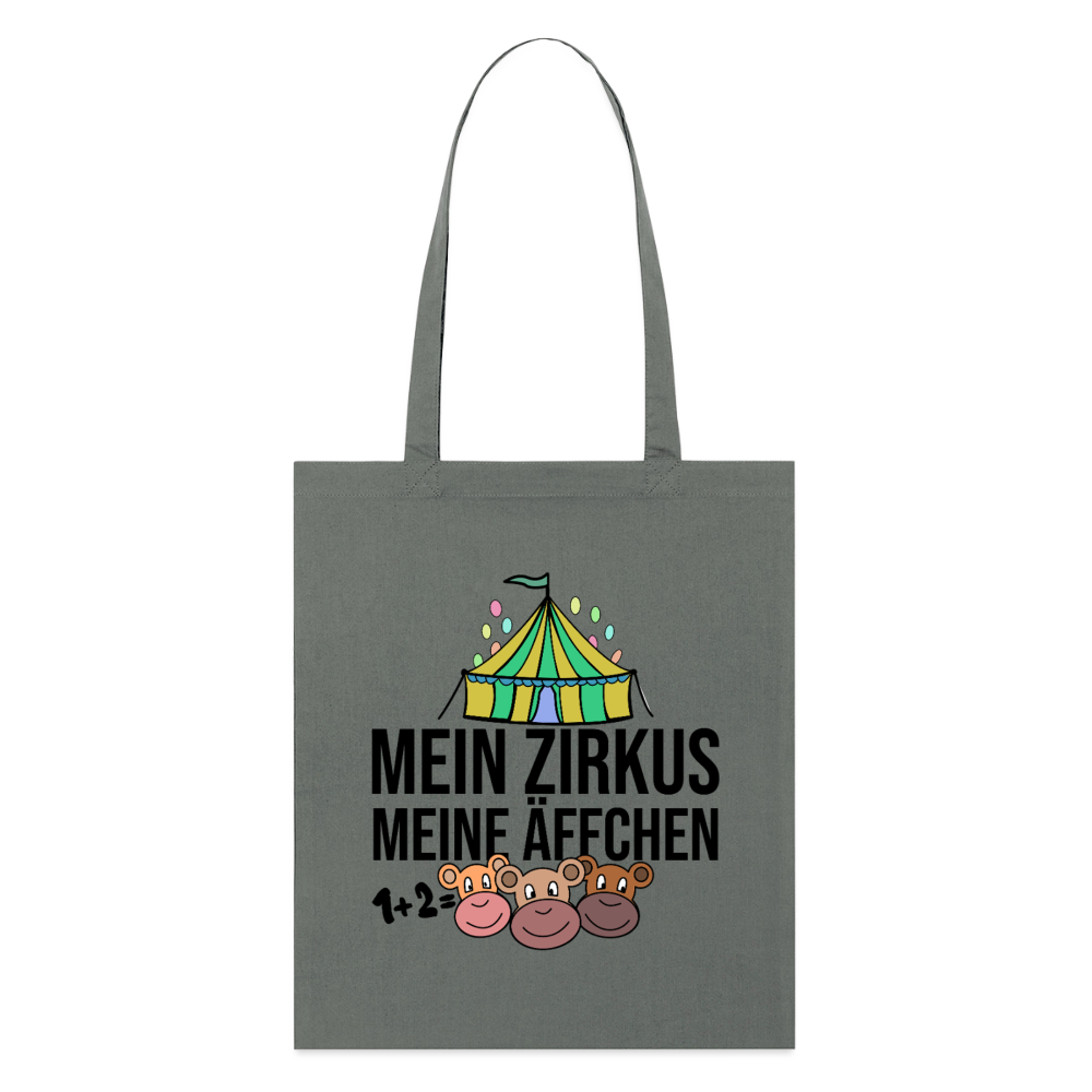 Mein Zirkus - Bio-Stoffbeutel - Anthrazit