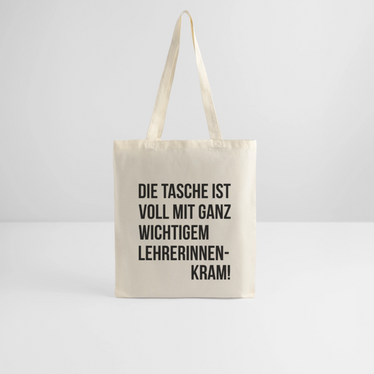 Lehrerinnenkram - Stoffbeutel - Natur