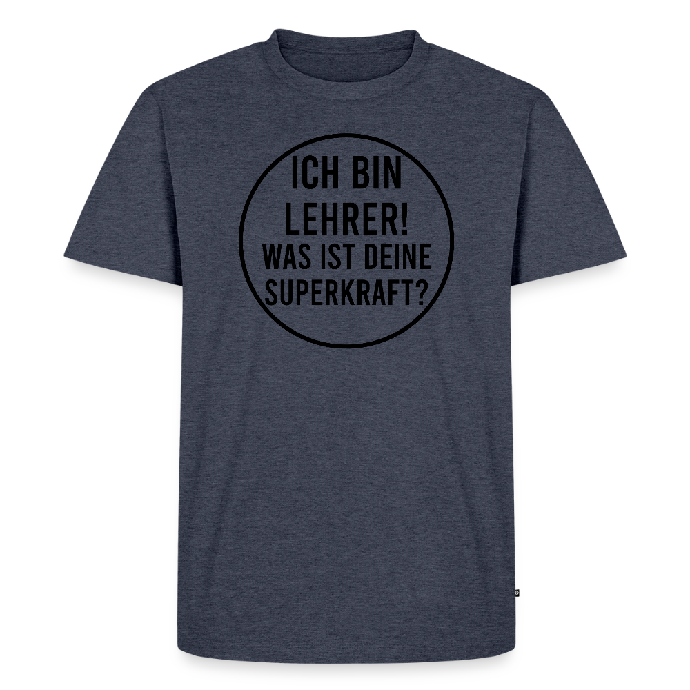 Superkraft - Männer Premium T-Shirt - Jeansblau 