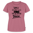 Teacher voice - Frauen Premium T-Shirt - Mauve