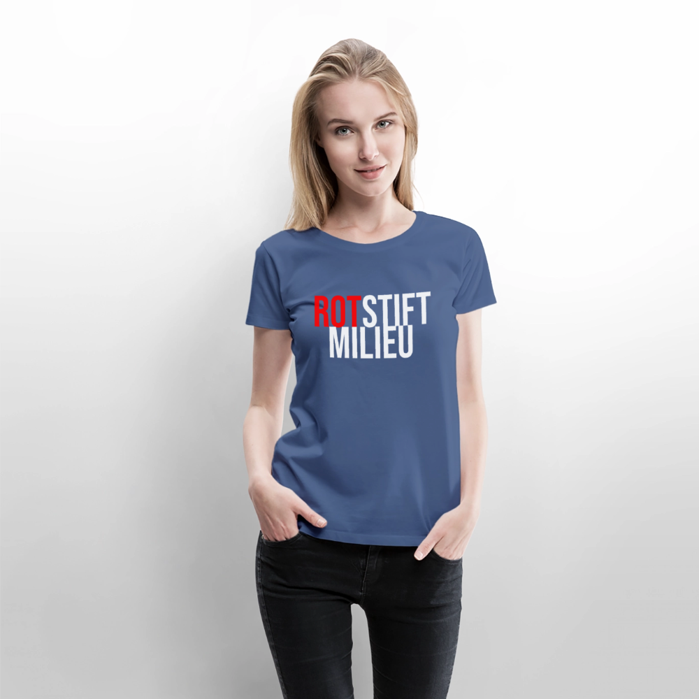 Rotstiftmilieu - Frauen Premium T-Shirt - Taubenblau