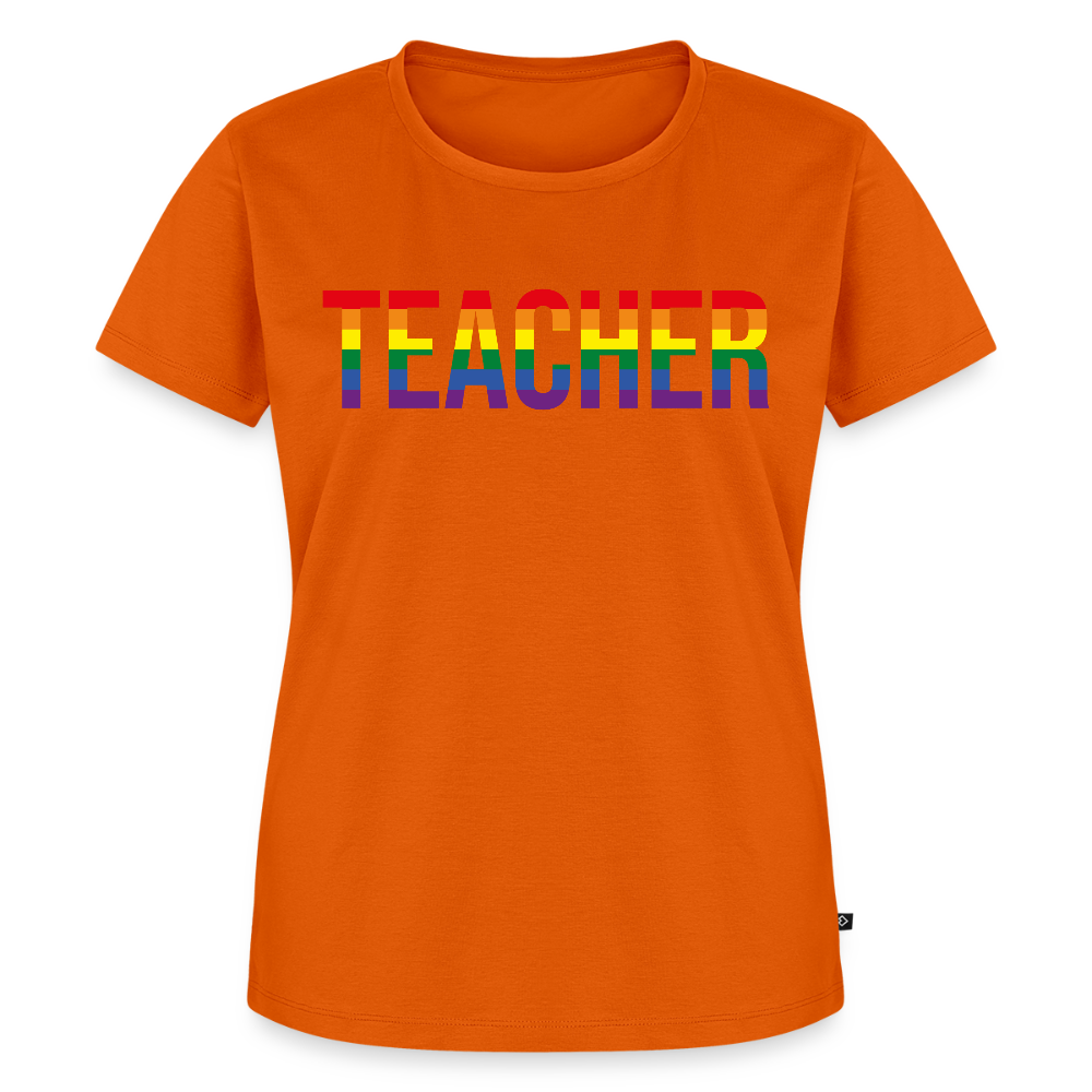 Teacher - Frauen Premium T-Shirt - Orange 