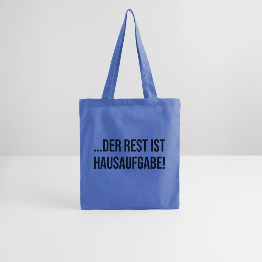 Der Rest ist Hausaufgabe - Stoffbeutel - Hellblau