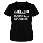Leh-re-rin - Frauen Premium T-Shirt - Schwarz