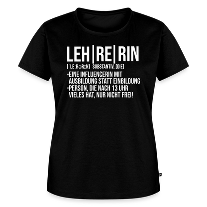 Leh-re-rin - Frauen Premium T-Shirt - Schwarz