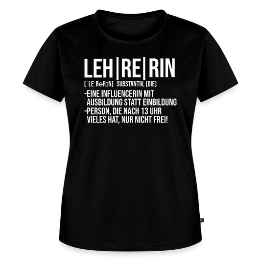 Leh-re-rin - Frauen Premium T-Shirt - Schwarz