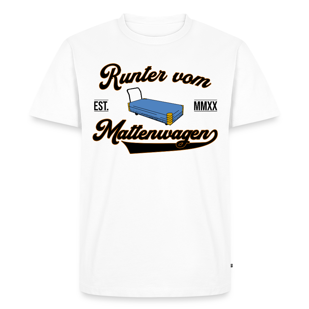 Runter vom Mattenwagen - Männer Premium T-Shirt - Weiß