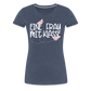 Eine Frau mit Klasse - Frauen Premium T-Shirt - Blau meliert