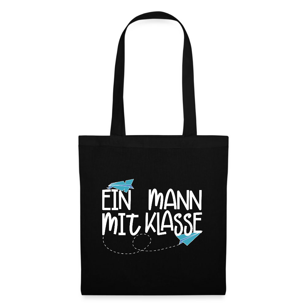 Ein Mann mit Klasse - Stoffbeutel - Schwarz
