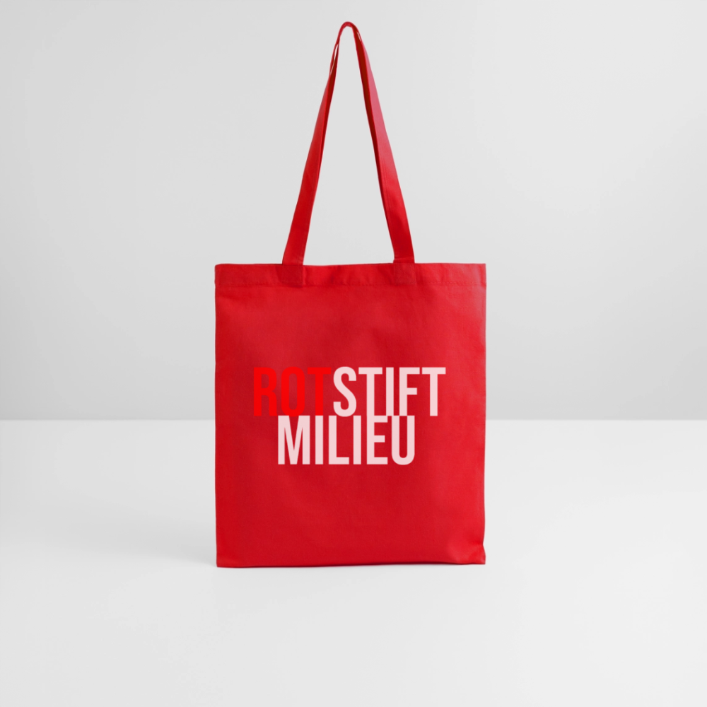 Rotstiftmilieu - Stoffbeutel - Rot