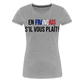 En francais s´il vous plait! - Frauen Premium T-Shirt - Grau meliert