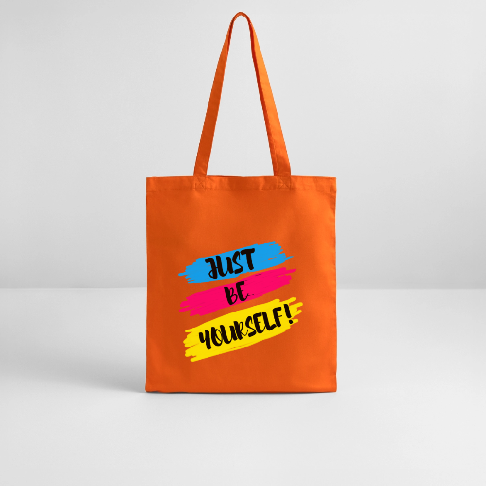 Just be yourself - Bio-Stoffbeutel - Tieforange