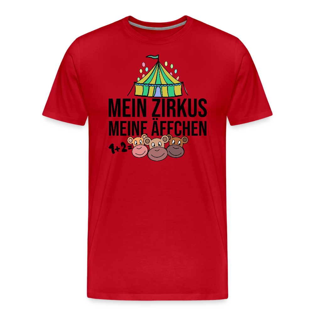 Mein Zirkus - Männer Premium T-Shirt - Rot