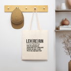 Lehrerin - Bio-Stoffbeutel - Natur