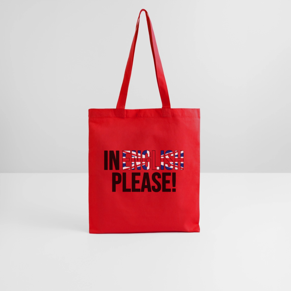 In english please! - Stoffbeutel - Rot