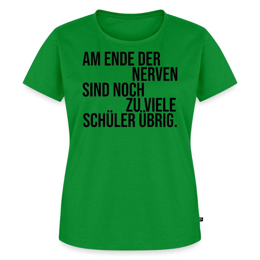 Zu viele Schüler - Frauen Premium T-Shirt - Grün