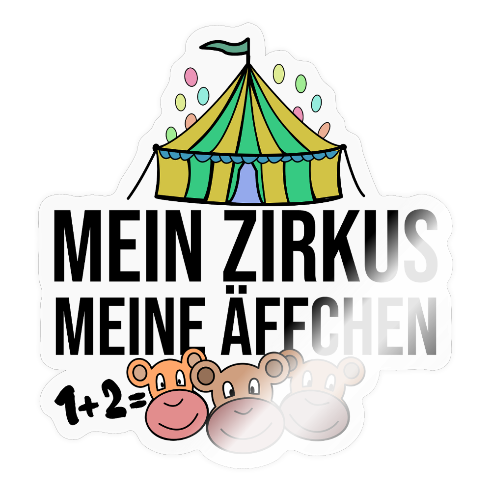 Mein Zirkus - Sticker - Transparent glänzend