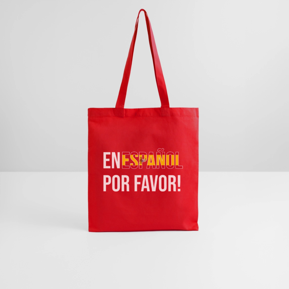 En español porvavor - Stoffbeutel - Rot