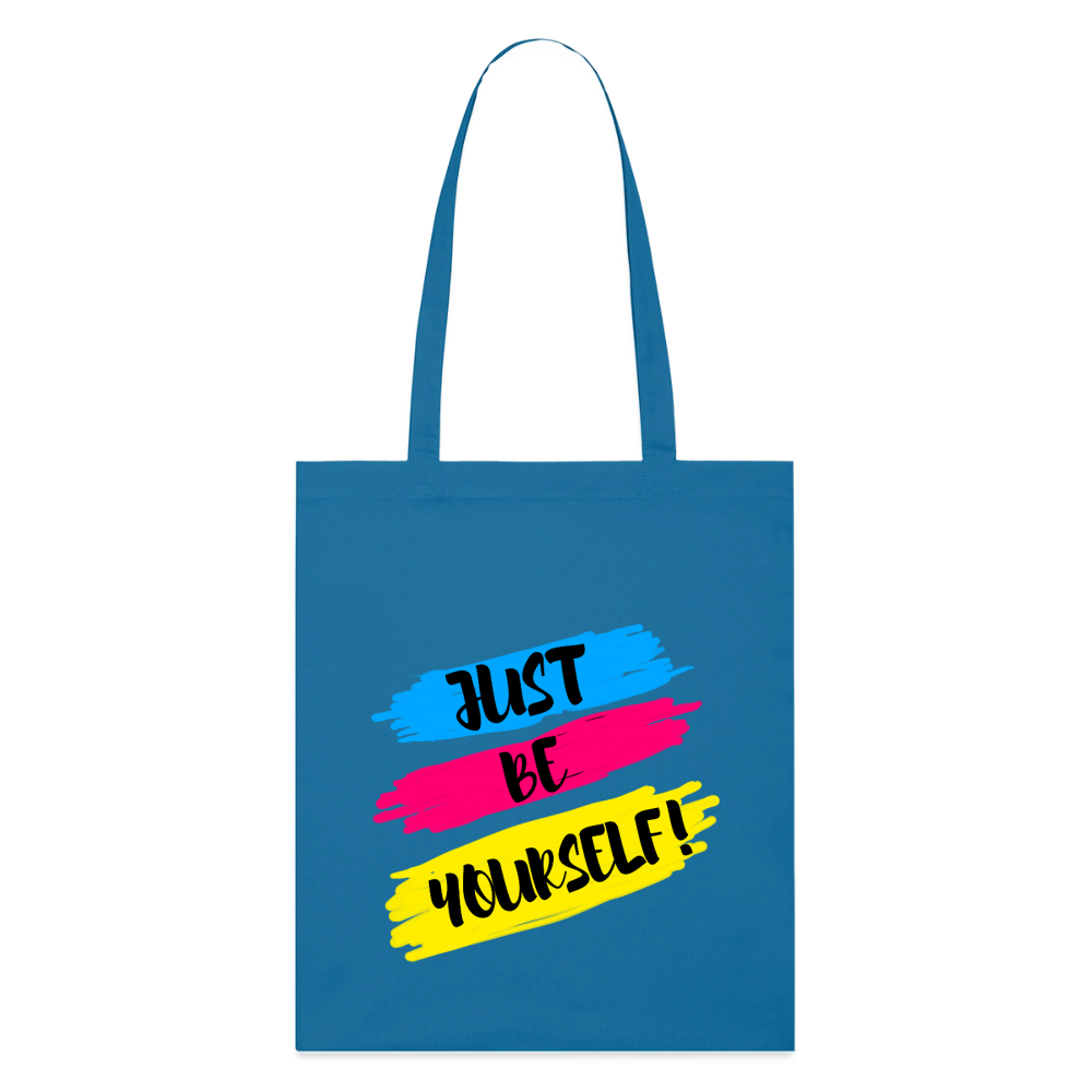 Just be yourself - Bio-Stoffbeutel - Königsblau