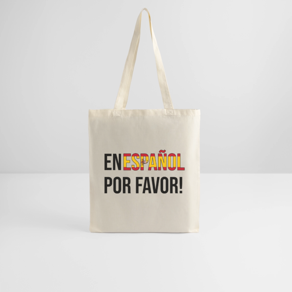 En Español por vavor - Stoffbeutel - Natur