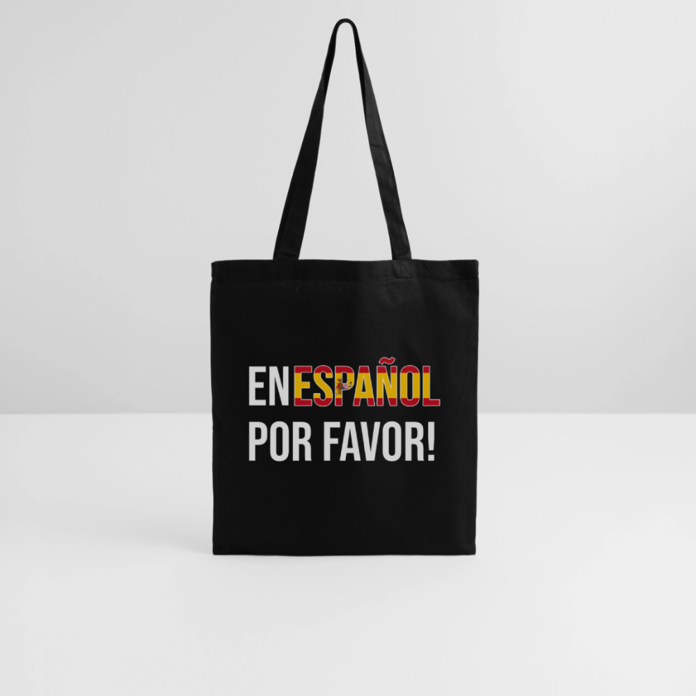 En español porvavor - Stoffbeutel - Schwarz