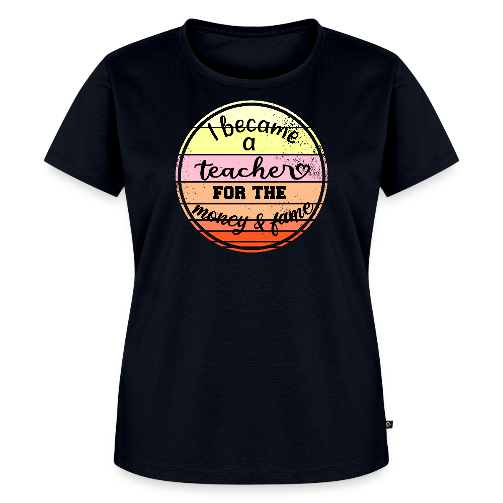Money & Fame - Frauen Premium T-Shirt - Navy