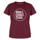Inhale. Exhale. Teach. - Frauen Premium T-Shirt - Burgunderrot