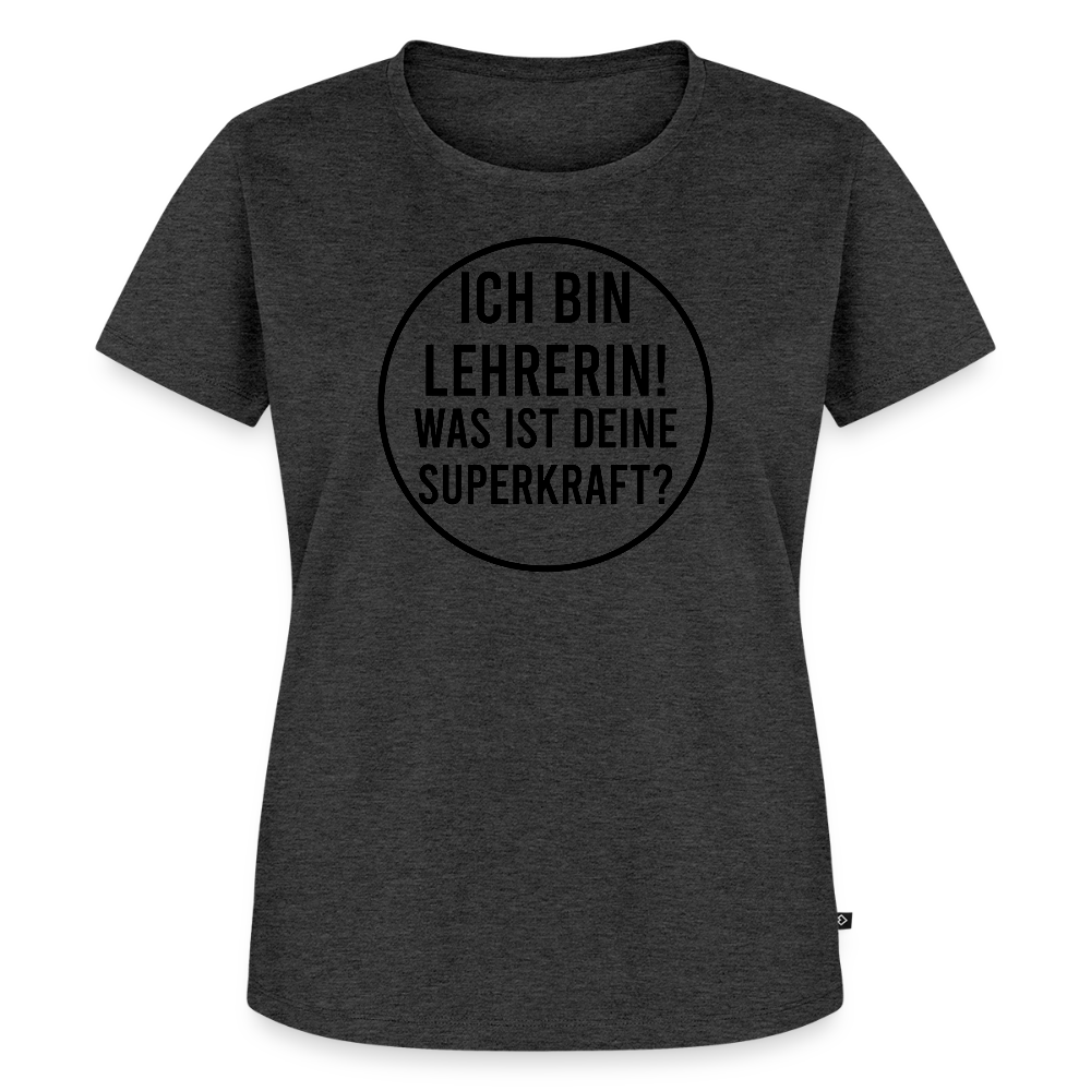Superkraft - Frauen Premium T-Shirt - Anthrazit meliert