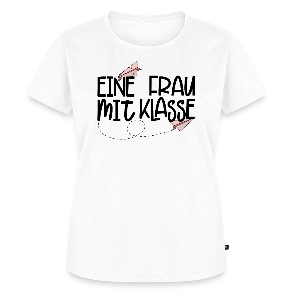 Eine Frau mit Klasse - Frauen Premium T-Shirt - Weiß