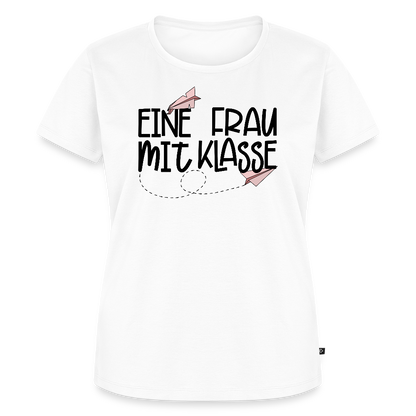 Eine Frau mit Klasse - Frauen Premium T-Shirt - Weiß
