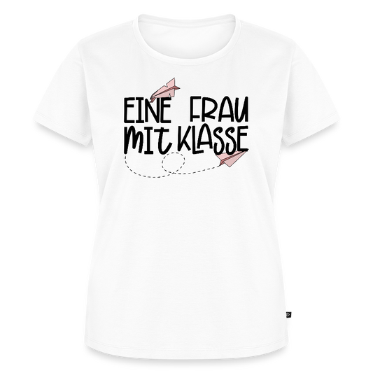 Eine Frau mit Klasse - Frauen Premium T-Shirt - Weiß