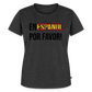 En Espanol por favor! -  Frauen Premium T-Shirt - Anthrazit meliert