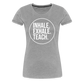 Inhale. Exhale. Teach. - Frauen Premium T-Shirt - Grau meliert