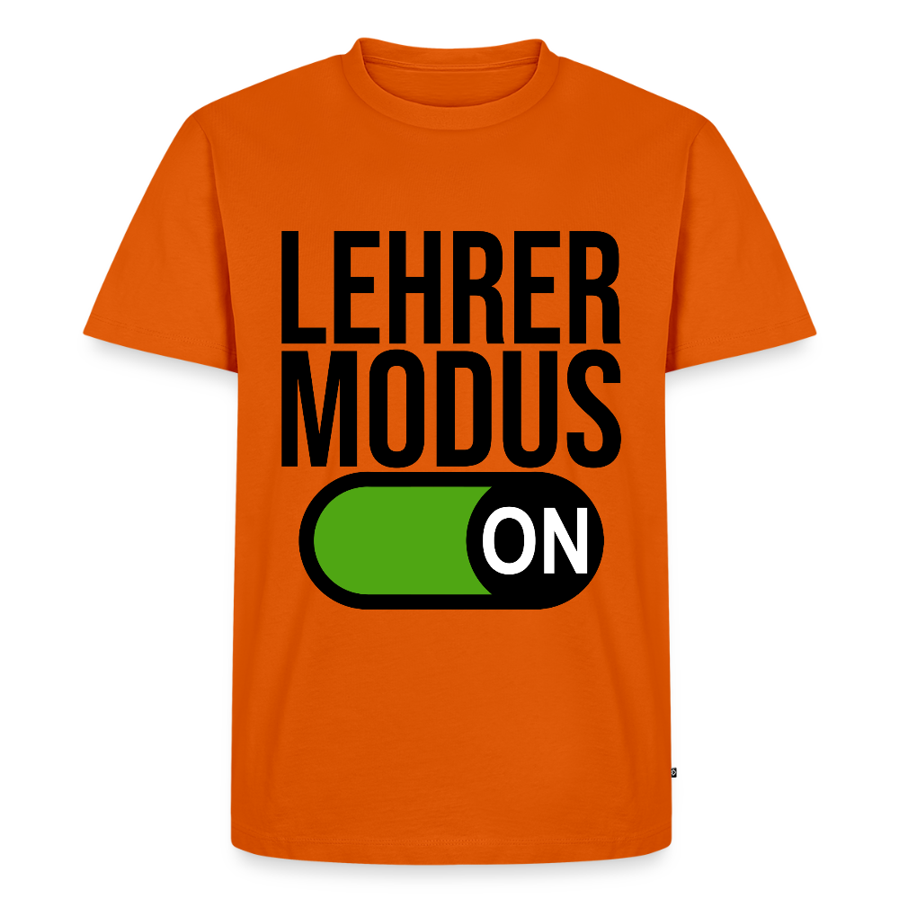 Lehrer Modus - Männer Premium T-Shirt - Orange 