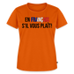 En francais s´il vous plait! - Frauen Premium T-Shirt - Orange 