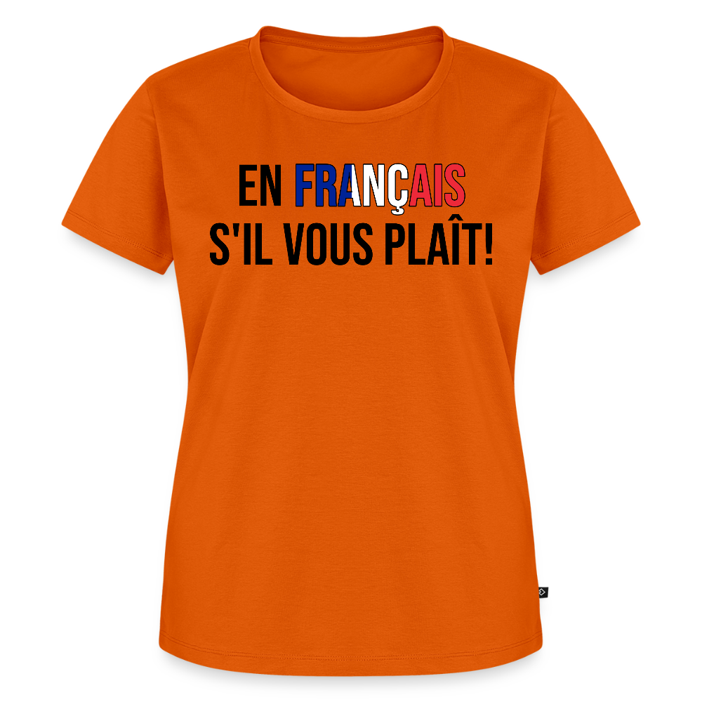 En francais s´il vous plait! - Frauen Premium T-Shirt - Orange 