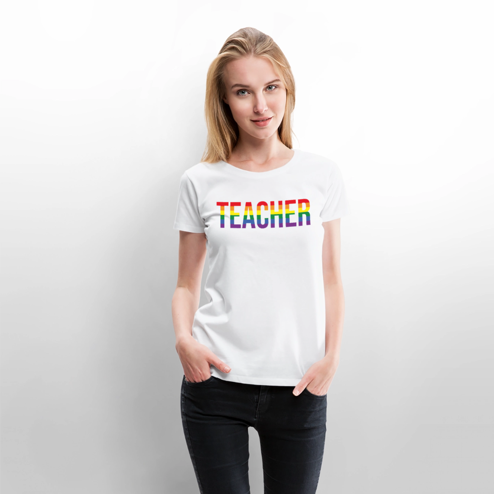 Teacher - Frauen Premium T-Shirt - Weiß