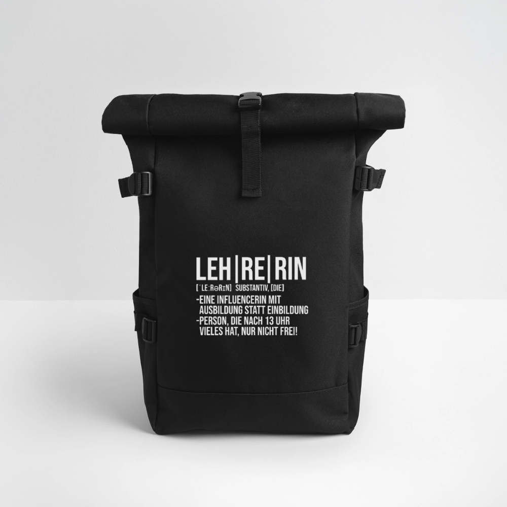 Leh-Re-Rin - Rolltop Rucksack - Schwarz