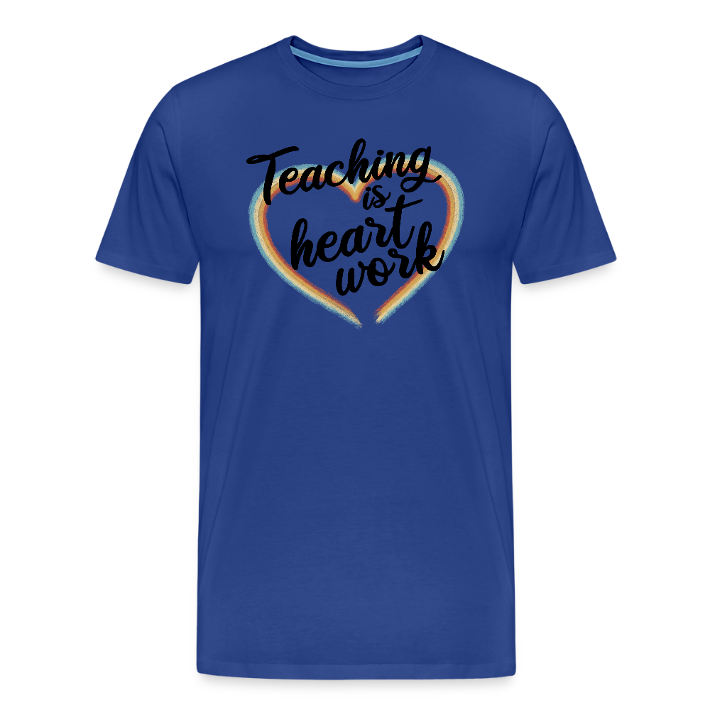 Heart work - Männer Premium T-Shirt - Königsblau