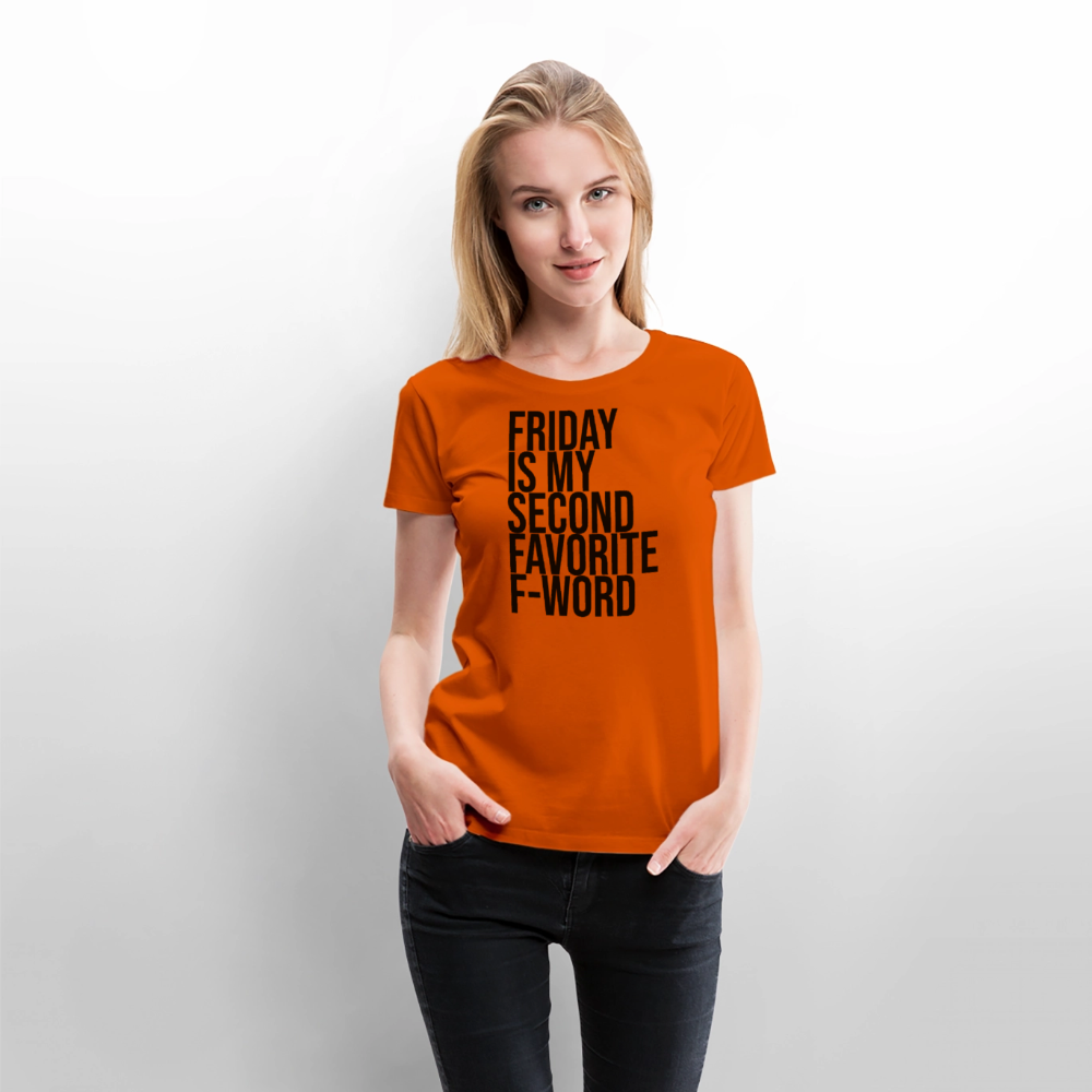 F-Word - Frauen Premium T-Shirt - Orange 
