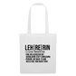 Leh-re-rin Stoffbeutel - Weiß