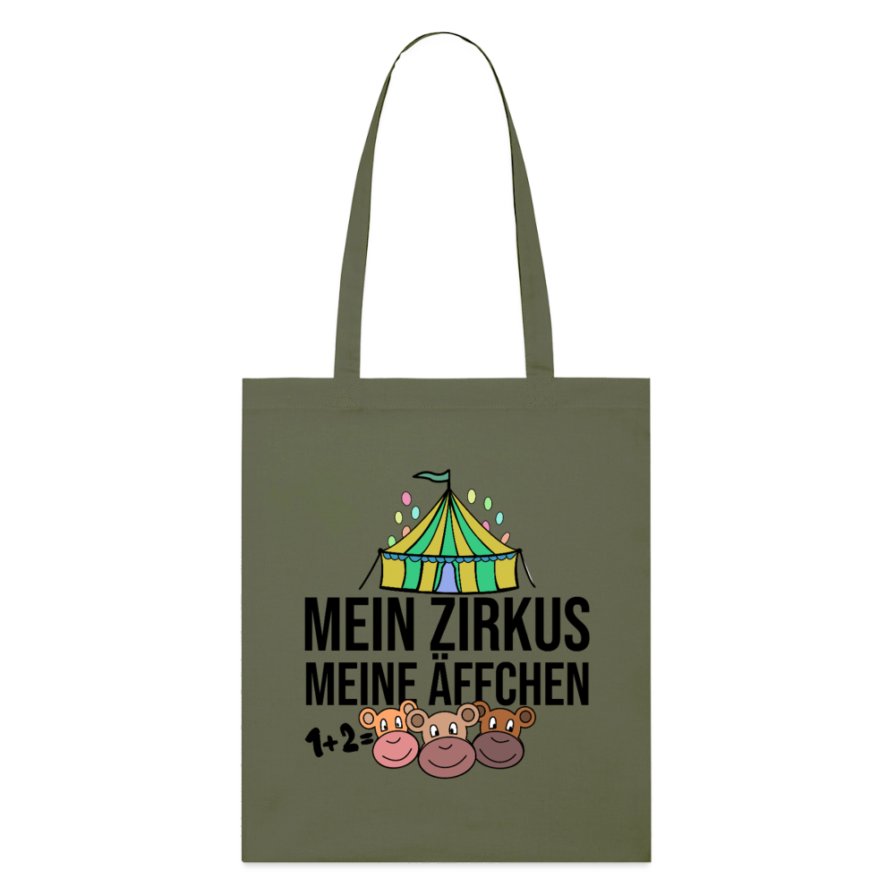 Mein Zirkus - Bio-Stoffbeutel - Khaki