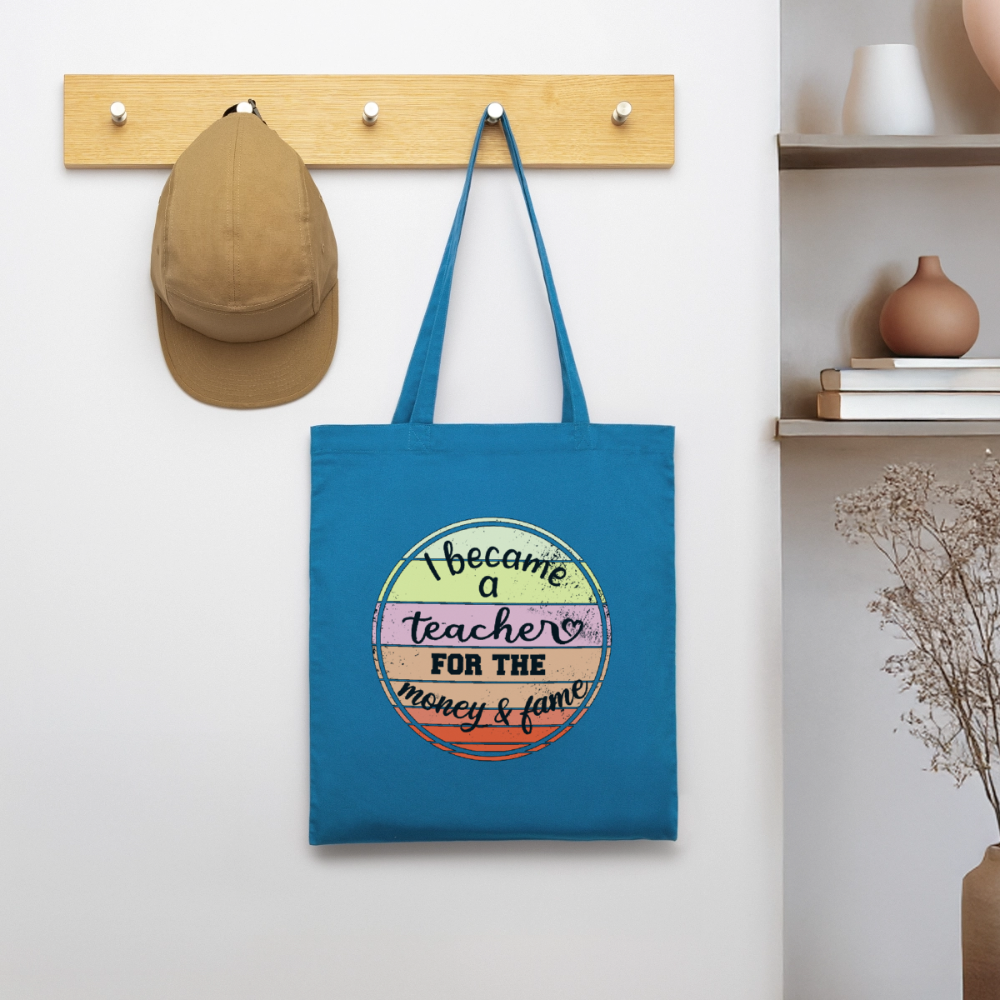 Became a teacher - Bio-Stoffbeutel - Königsblau