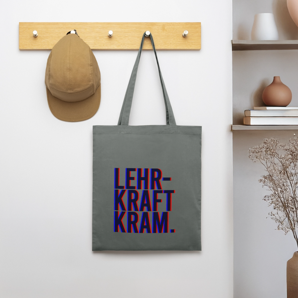 Lehrkraftkram -  Bio-Stoffbeutel - Anthrazit