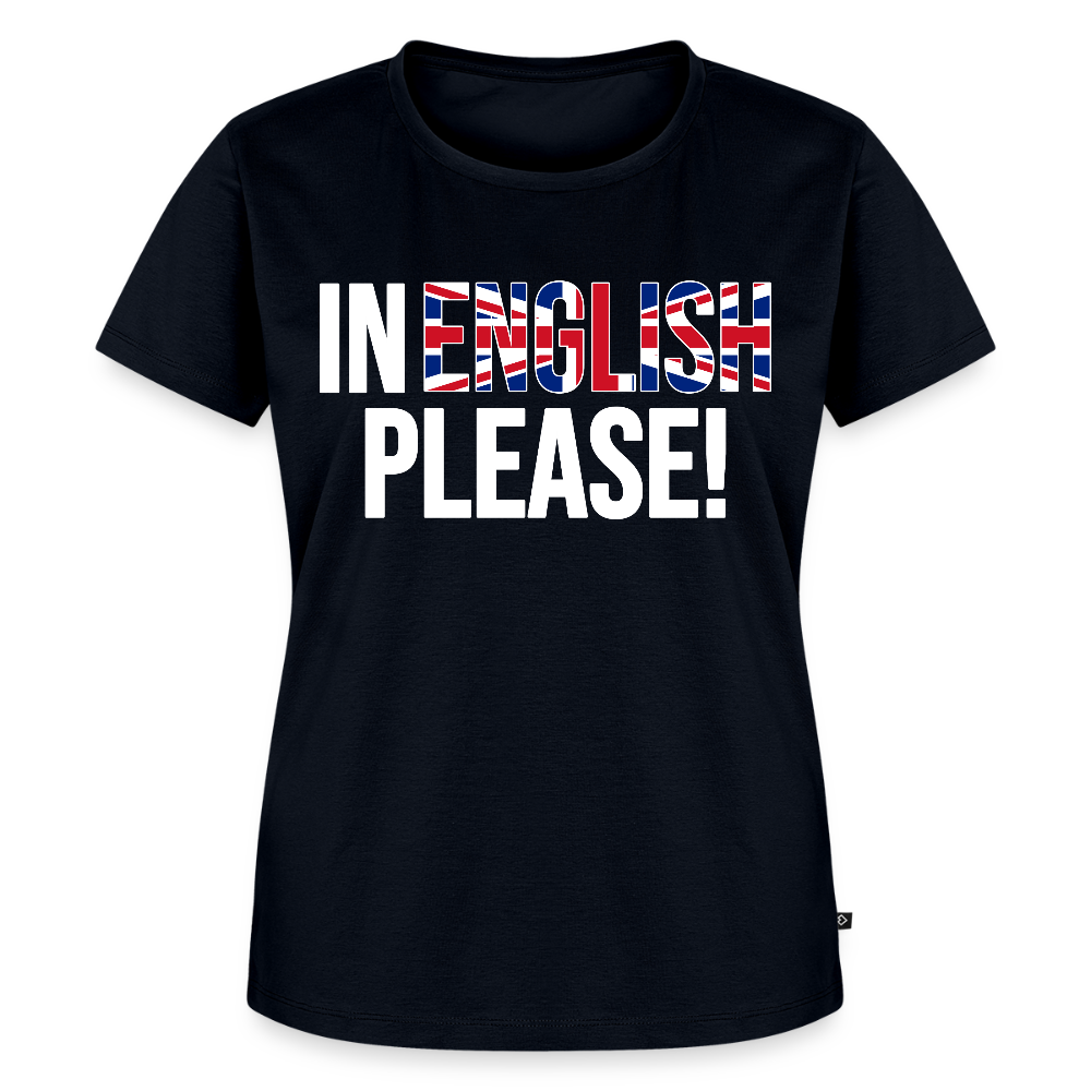 In english please - Frauen Premium T-Shirt - Navy