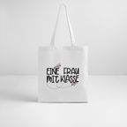 Frau mit Klasse - Bio-Stoffbeutel - Weiß