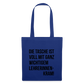 Lehrerinnenkram - Stoffbeutel - Royalblau