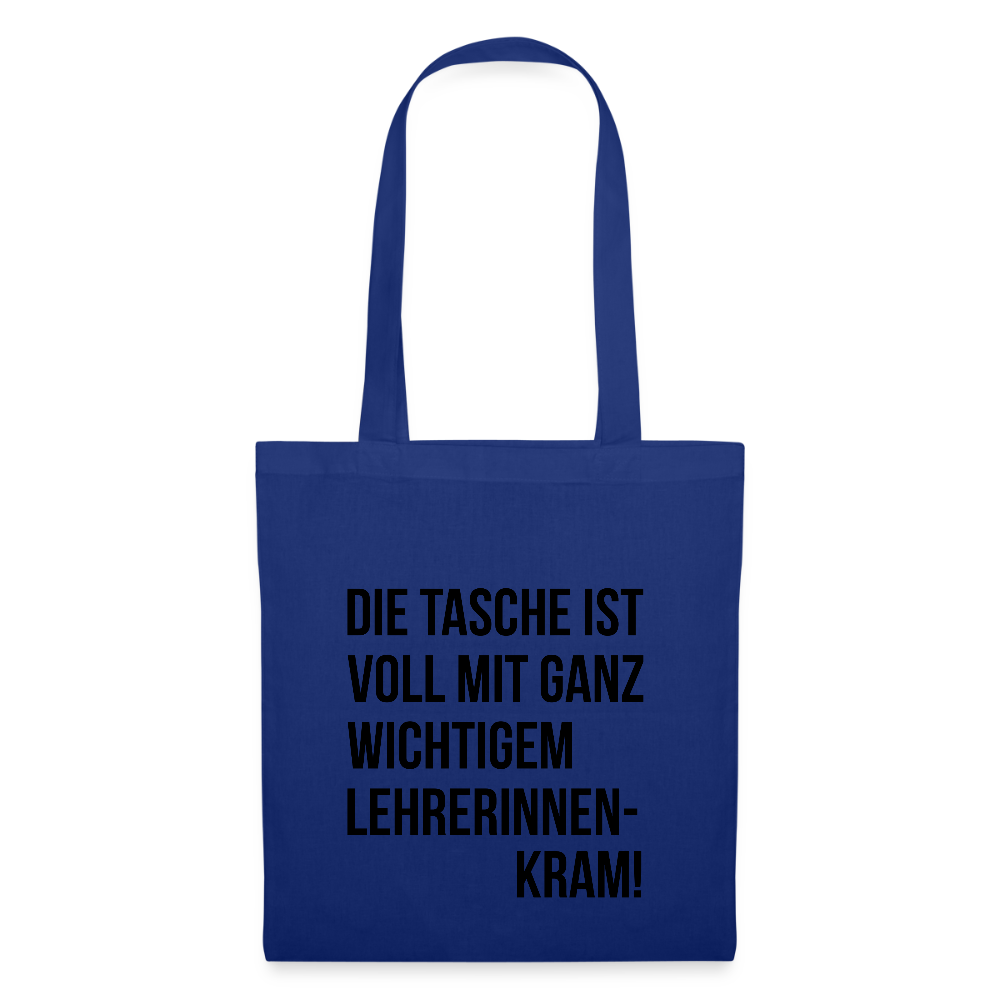 Lehrerinnenkram - Stoffbeutel - Royalblau
